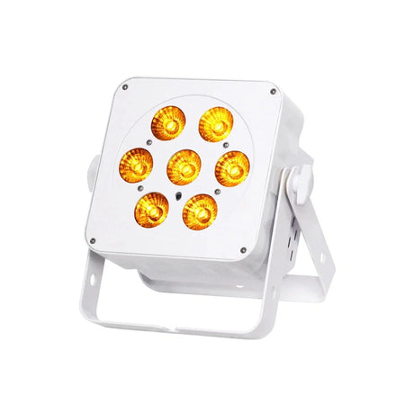 LEDj Slimline 7Q5 RGBA LED Par Can – White Housing 1