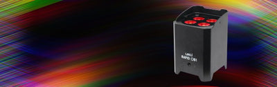 LEDj Rapid QB1 HEX Battery Uplighter