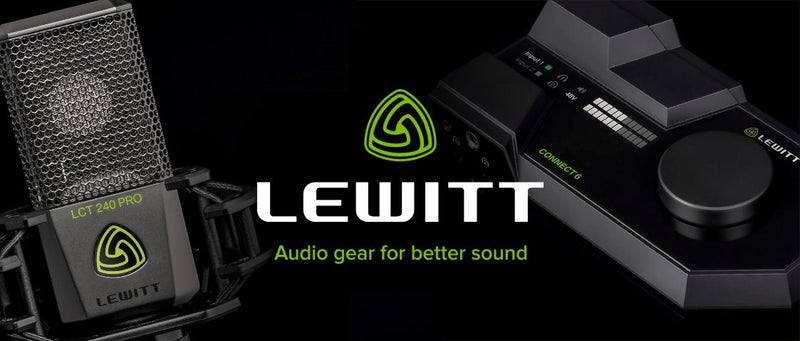 Shop for LEWITT studio and stage microphones and studio recording interfaces 