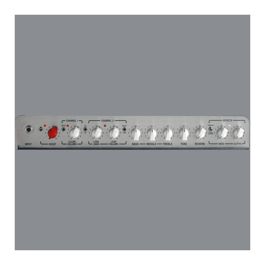 Laney Lionheart Foundry Supertop Solid State Guitar Amplifier Head 6