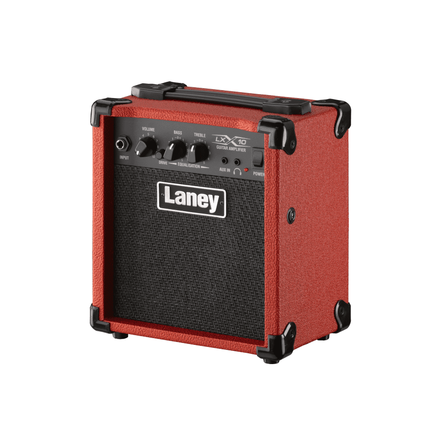 Laney LX10 - Compact 10W Guitar Combo Amplifier with 5" Custom Speaker Red 3