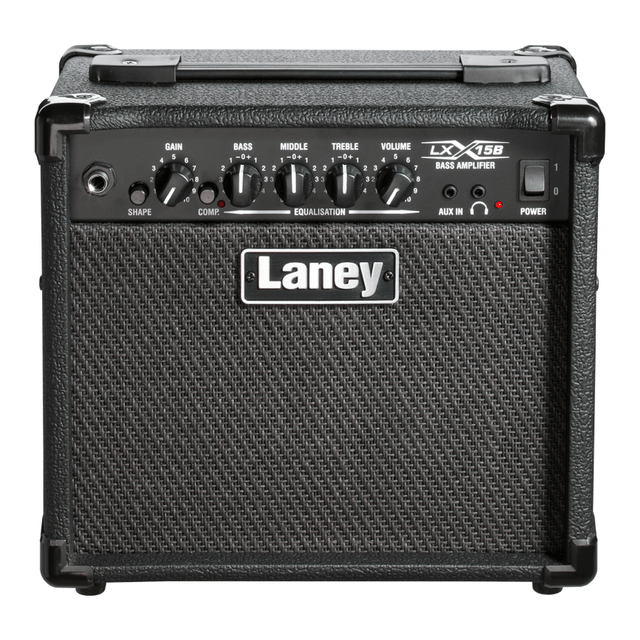 Laney LX15B - Compact 15W Bass Guitar Combo Amplifier with 2 x 5" Woofers 1