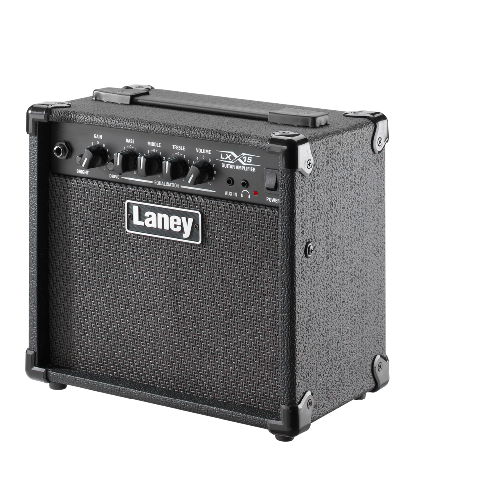 Laney LX15 - Compact 15W Guitar Combo Amplifier with 2 x 5" Woofers Black 2