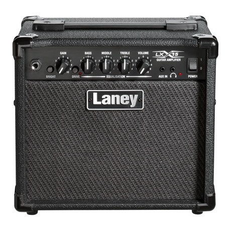 Laney LX15 - Compact 15W Guitar Combo Amplifier with 2 x 5" Woofers Black 1