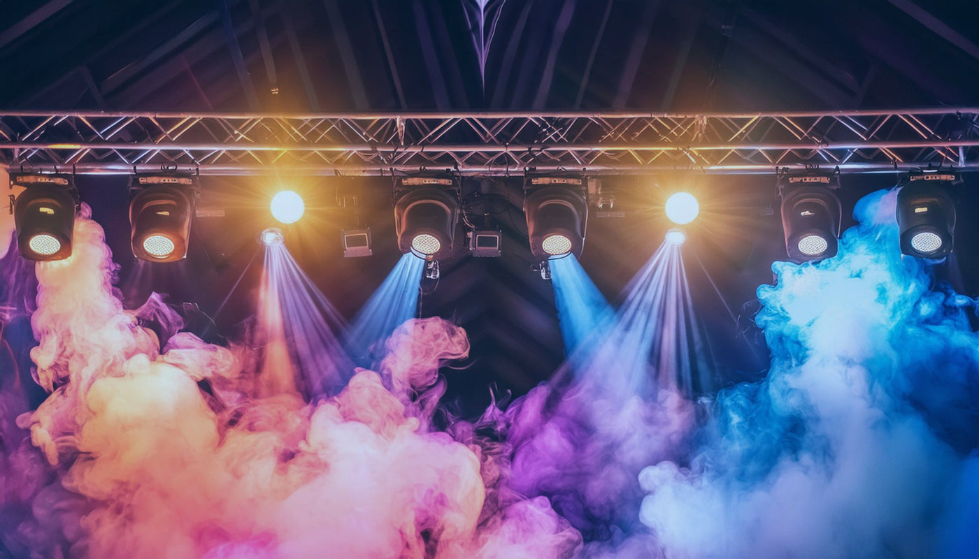 DJ Lighting systems and effect lights for live events, best on line prices from Audio Direct