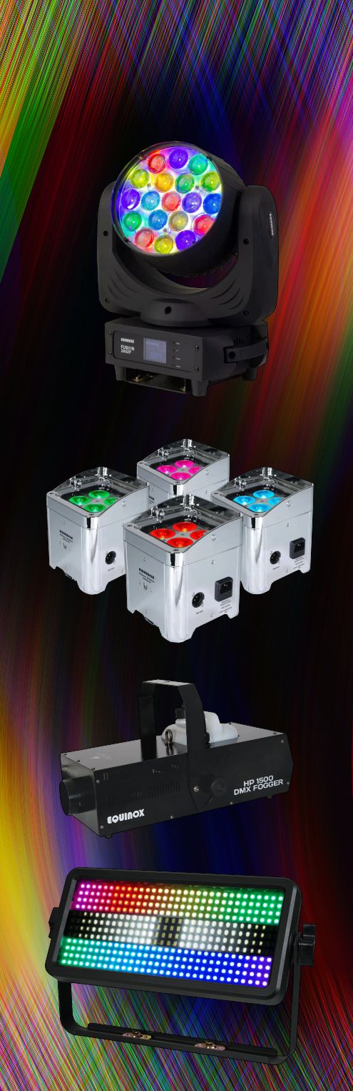 DJ and stage lighting packages with fast next day delivery 