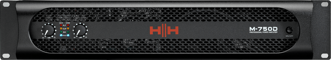 HH Audio M-750D 2 x 750W Stereo Power Amplifier 4