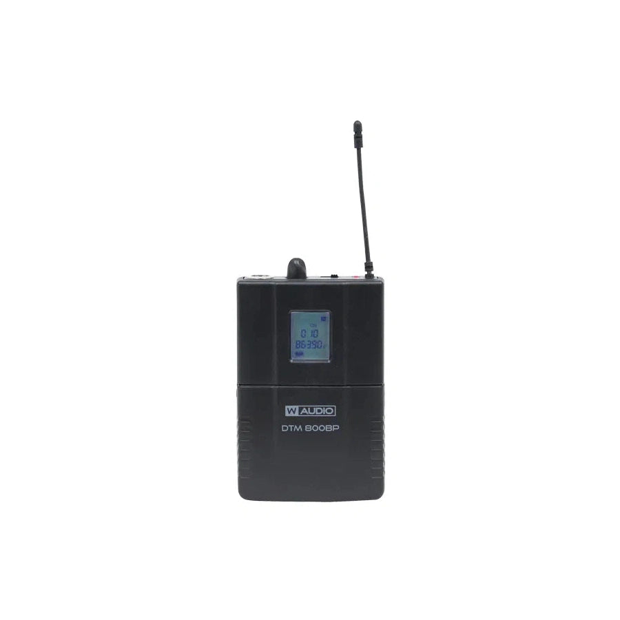 W Audio DTM 800 Dual Beltpack Wireless Microphone System 863-865Mhz 4