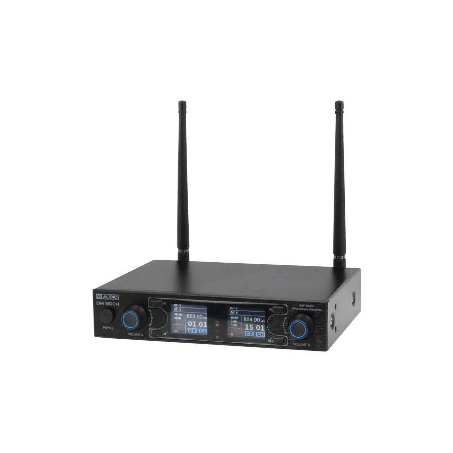 W Audio DM 800H Twin Handheld UHF System 863.0Mhz-865.0Mhz 3