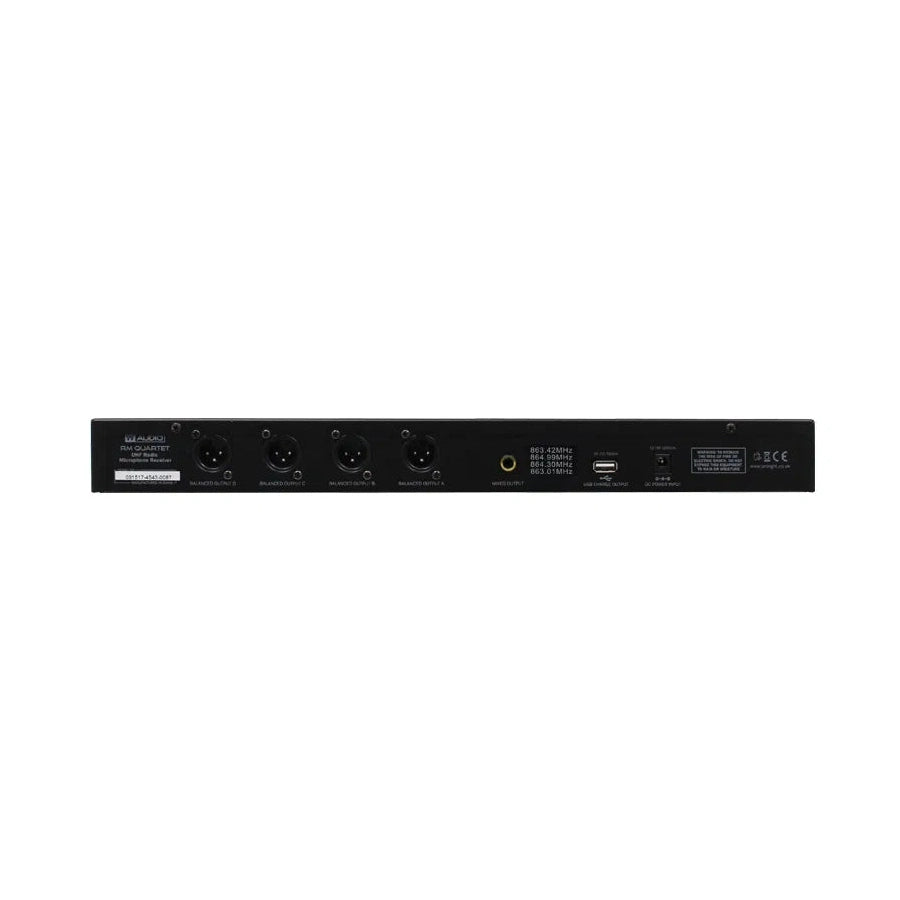 W-Audio RM Quartet Quad Handheld Wireless Mic System 4