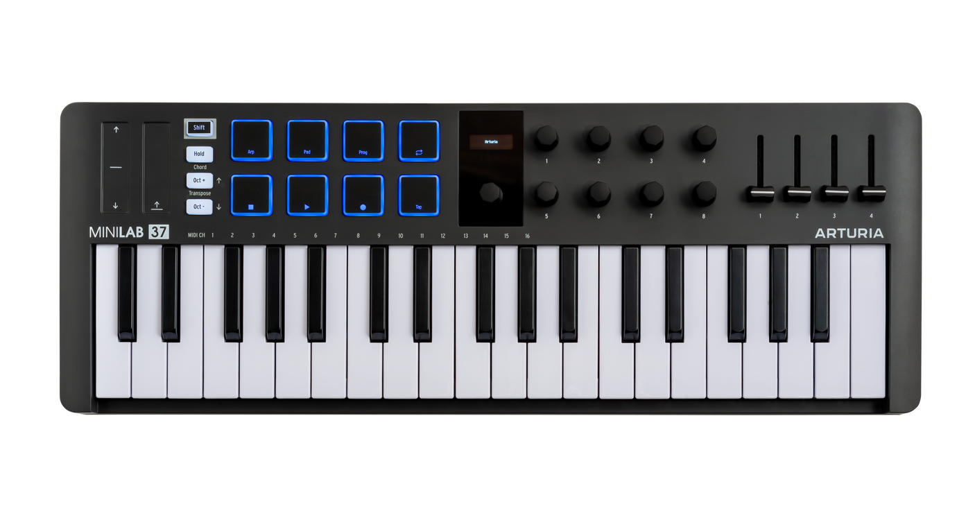 Arturia MiniLab 37 MK3 Universal MIDI Controller — Black