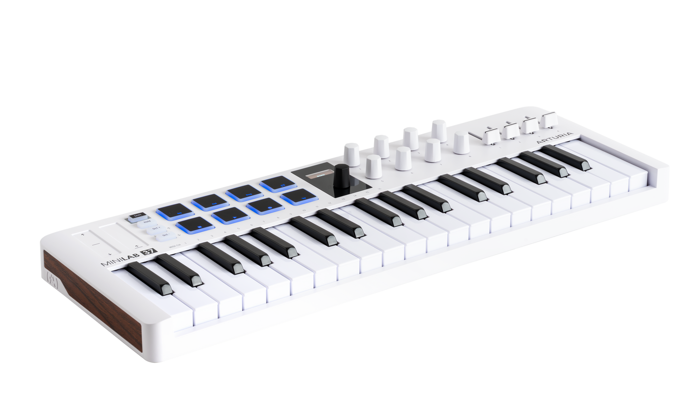 Arturia MiniLab 37 MK3 Universal MIDI Controller — White