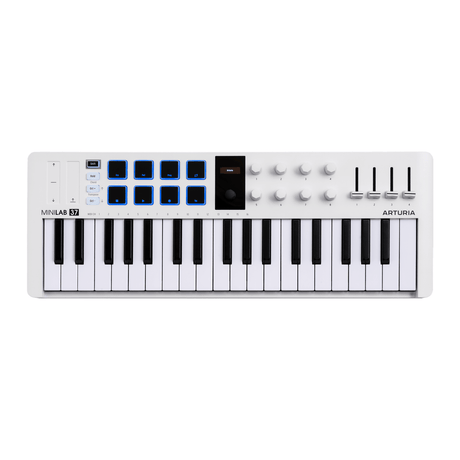 Arturia MiniLab 37 MK3 Universal MIDI Controller — White 1