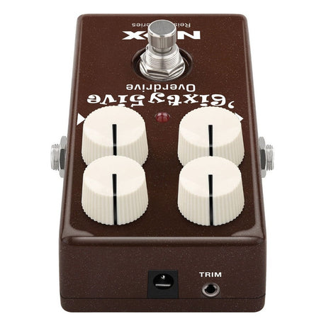 NUX 6ixty 5ive Overdrive Pedal Top Rear Angle