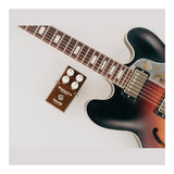 NUX 6ixty 5ive Overdrive Pedal Lifestyle Shot with Guitar