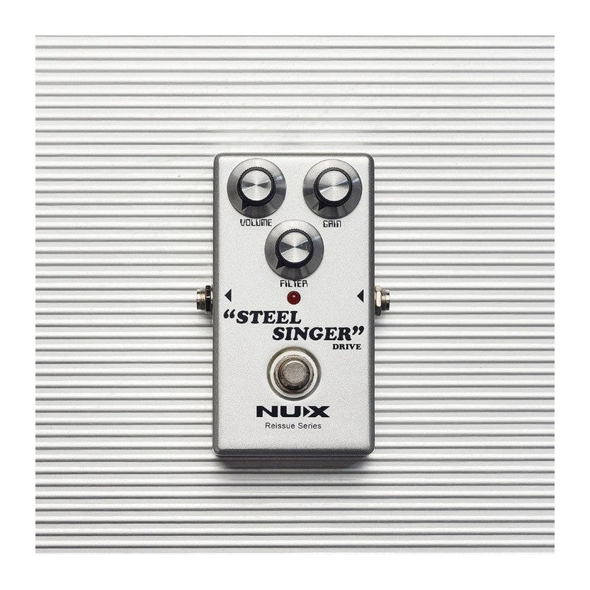 NUX Steel Singer Drive Pedal Steel Sheet Background Lifestyle Shot
