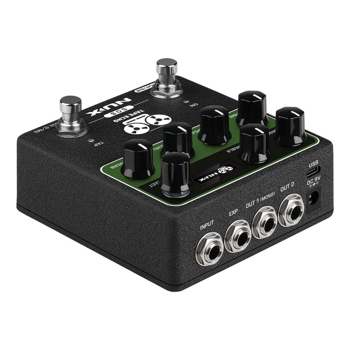 NUX Tape Echo Pedal Rear Overhead View