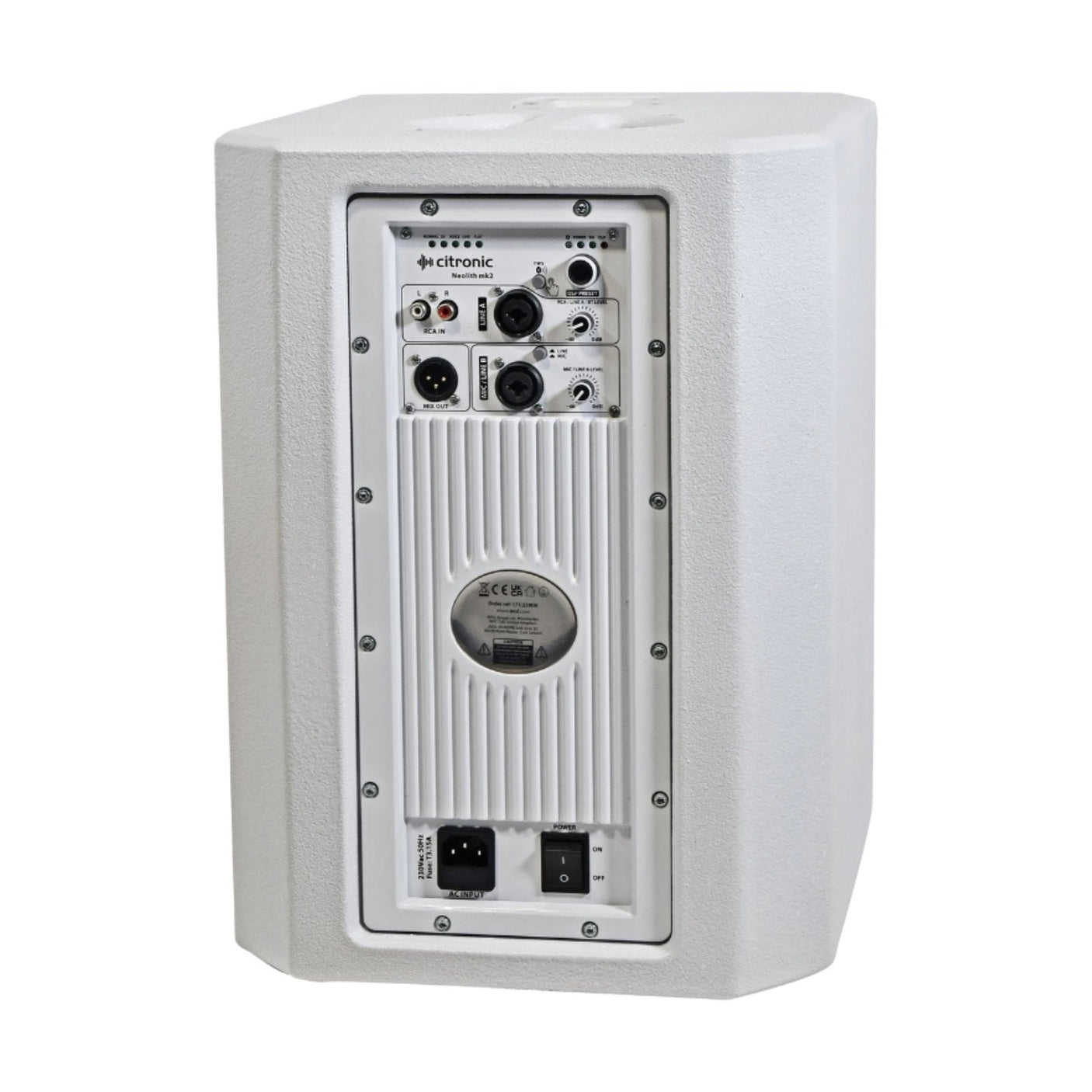 Citronic Neolith MK2 Portable Column PA System with Bluetooth - White 4