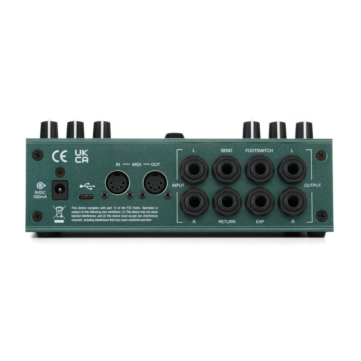 Electro-Harmonix Oceans Abyss- Advanced Reverb Pedal Back