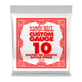 Ernie Ball .010 Plain Steel Electric or Acoustic Single Guitar String 1