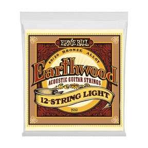Ernie Ball P02010 12-String Light Earthwood 80/20 Bronze Acoustic Guitar Strings .009 - .046 1
