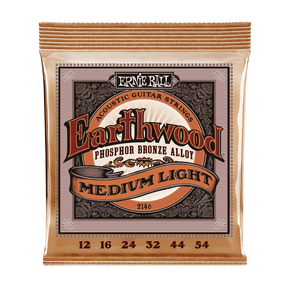 Ernie Ball Medium Light Earthwood Phosphor Bronze Acoustic Guitar Strings .012 - .054 1