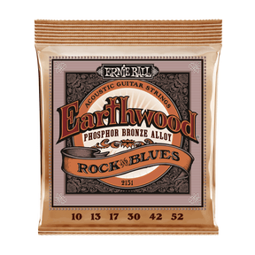 Ernie Ball 'Rock and Blues' Earthwood Phosphor Bronze Acoustic Guitar Strings .010 - .052 1