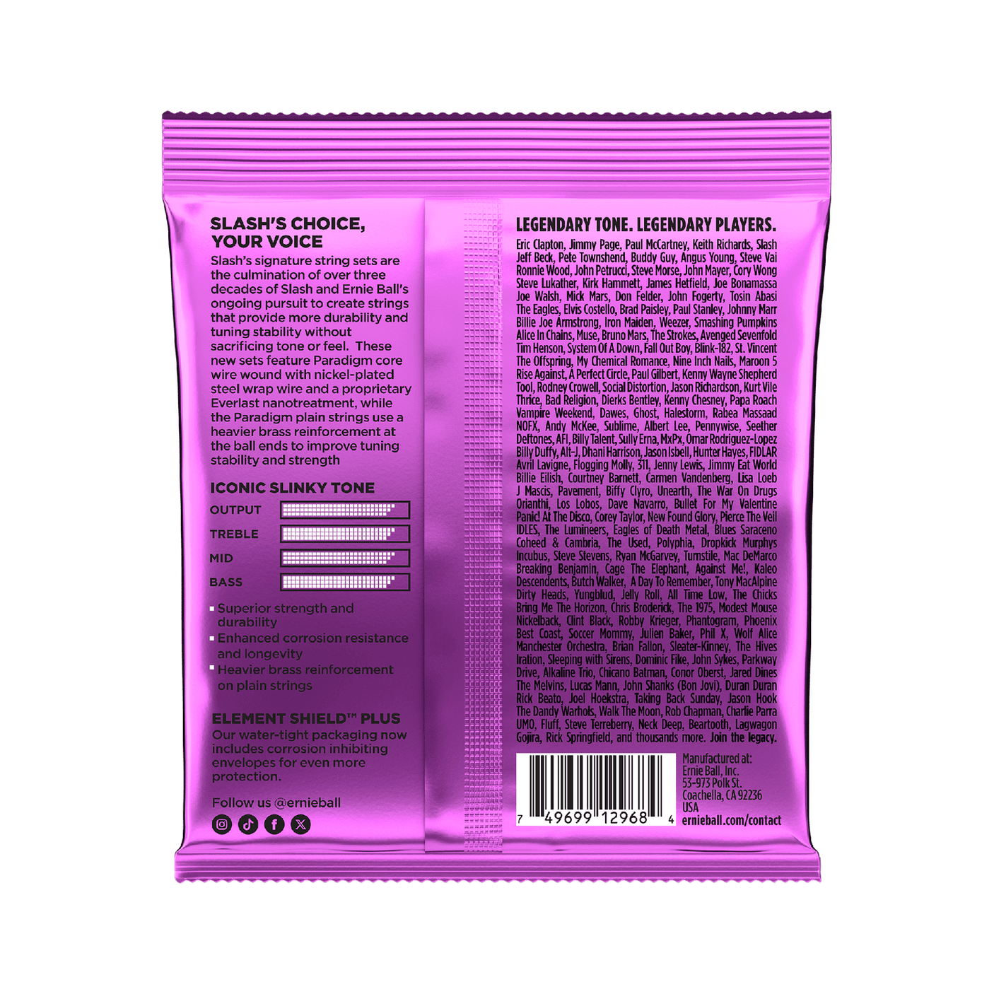 Ernie Ball Slash Signature Electric Guitar Strings 11–48 2