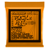 Ernie Ball Hybrid Slinky Classic Rock N Roll Pure Nickel Electric Guitar Strings (.009-.046)