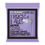 Ernie Ball Ultra Slinky Classic Rock N Roll Pure Nickel Electric Guitar Strings .010-.048 1