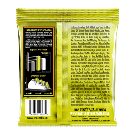Ernie Ball Everlast Coated 80/20 Bronze Acoustic Guitar Strings 10-50 Gauge 2