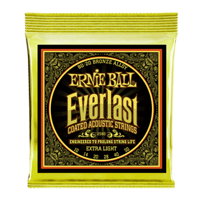 Ernie Ball Everlast Coated 80/20 Bronze Acoustic Guitar Strings 10-50 Gauge 1
