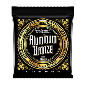 Ernie Ball Light Aluminium Bronze Acoustic Guitar Strings .011 - .052 1