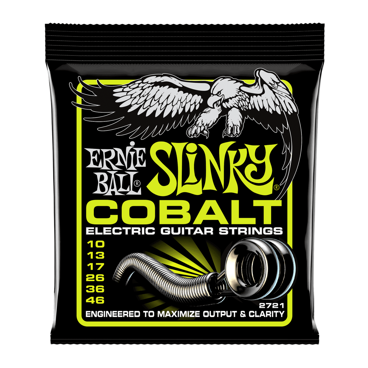 Ernie Ball Regular Slinky Cobalt Electric Guitar Strings .010 - .046 1