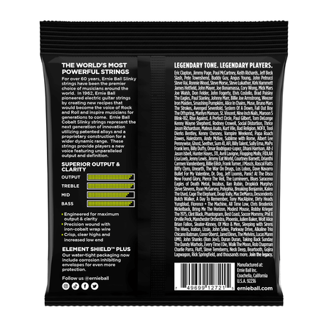 Ernie Ball Regular Slinky Cobalt Electric Guitar Strings .010 - .046 2
