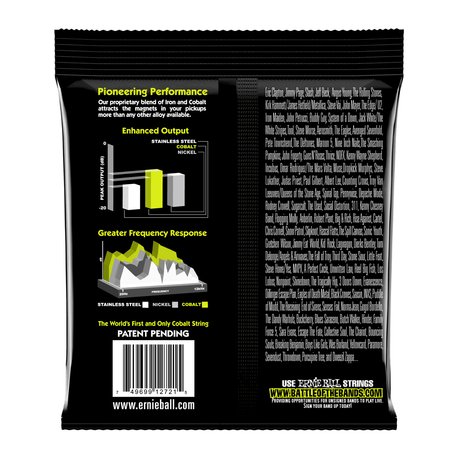 Ernie Ball 7-String Regular Slinky Cobalt Electric Guitar Strings 10-56 2