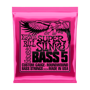 Ernie Ball Super Slinky Nickel Wound Bass Guitar Strings .040 - .125 1