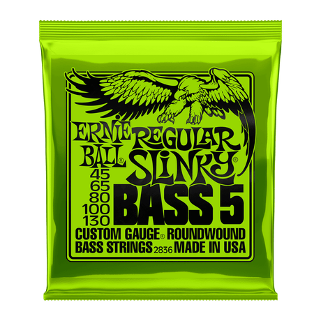 Ernie Ball 5-String Regular Slinky Bass Guitar Strings .045 - .130 1