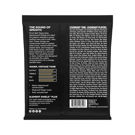 Ernie Ball Bass Tapes Long Scale Tapewound Bass Guitar Strings .060 - 0.115 2