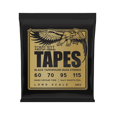 Ernie Ball Bass Tapes Long Scale Tapewound Bass Guitar Strings .060 - 0.115 1
