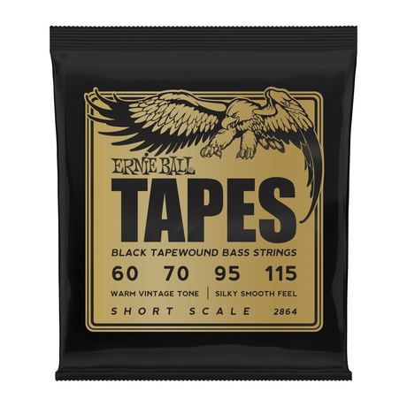 Ernie Ball Bass Tapes Short Scale Tapewound Bass Guitar Strings .060 - 0.115 1