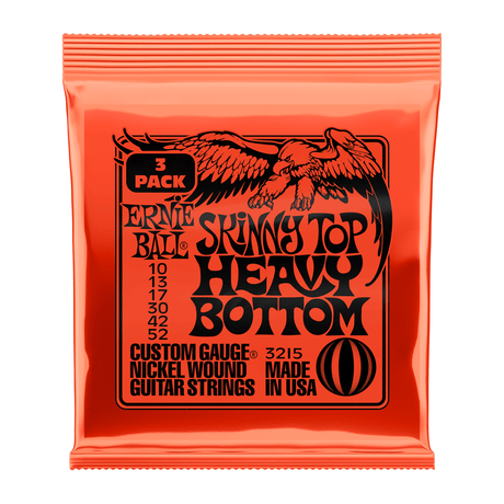 Ernie Ball Skinny Top Heavy Bottom Slinky Nickel Wound Electric Guitar Strings .010 - .052 - 3 PACK 1