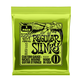 Ernie Ball Regular Slinky Nickel Wound Electric Guitar Strings .010 - .046 - 3 PACK 1