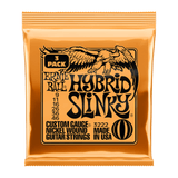 3 Pack of Ernie Ball Hybrid Slinky Nickel Wound Electric Guitar Strings .009 - .046 1