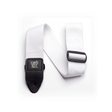 Ernie Ball Adjustable Polypro Electric and Bass Guitar Strap - White with Black Ends P04036 1