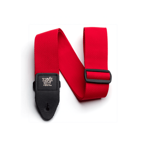Ernie Ball Adjustable Polypro Electric and Bass Guitar Strap - Red P04040 1