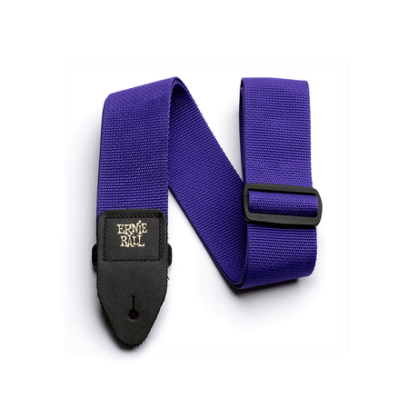 Ernie Ball Adjustable Polypro Electric and Bass Guitar Strap - Purple P04045 1