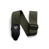 Ernie Ball Adjustable Polypro Electric and Bass Guitar Strap - Olive P04048 1