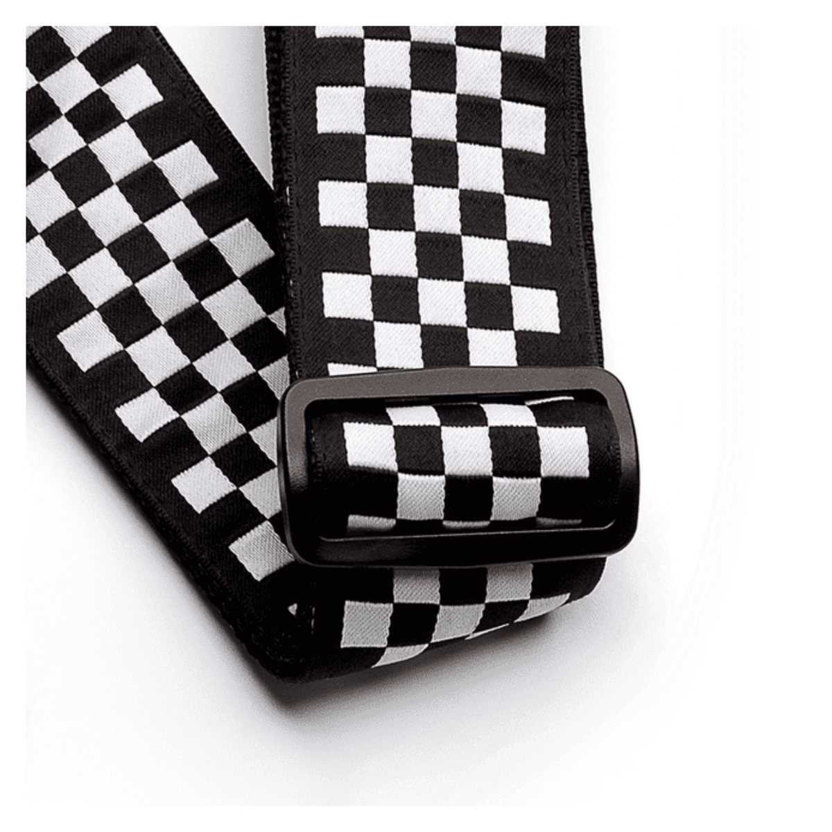 Ernie Ball Jacquard Guitar Strap - Black & White Checkers P04149 3