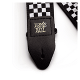 Ernie Ball Jacquard Guitar Strap - Black & White Checkers P04149 2